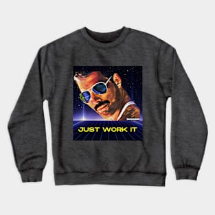 Just Work It (sunglasses handsome) Crewneck Sweatshirt